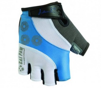 Dámské cyklistické rukavice Polednik Daisy světle modré