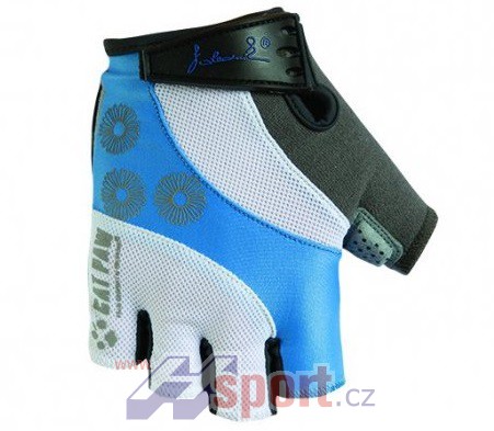 Dámské cyklistické rukavice Polednik Daisy světle modré