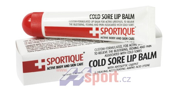 Sportique Cold Sore Balm 15ml - Lip balm na opary a při nachlazení