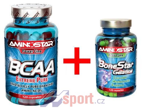 Aminostar BCAA Extreme Pure 300cps + Kloubní výživa 120cps ZDARMA