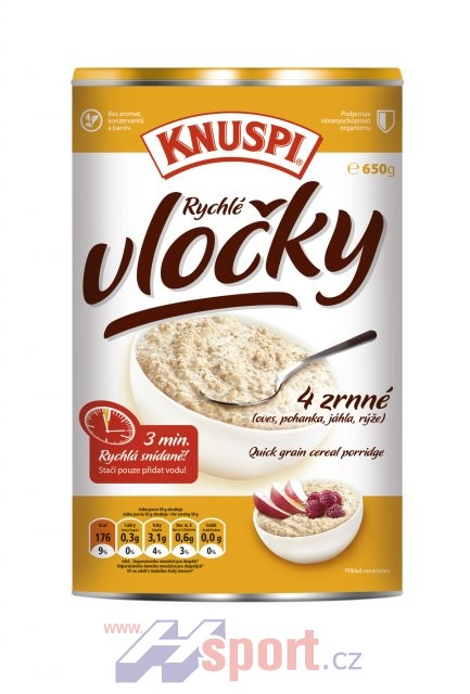 Knuspi Rychlé vločky - nový obal