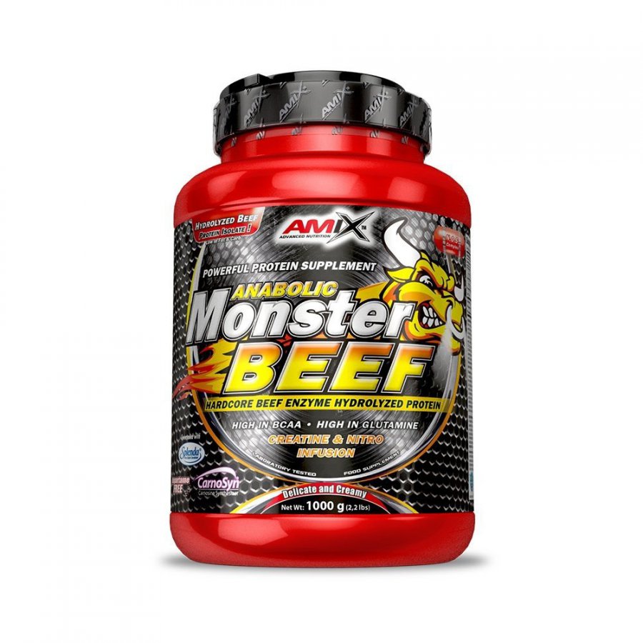 Amix Nutrition Amix Anabolic Monster BEEF 90% Protein 1000 g - vanilka-limeta