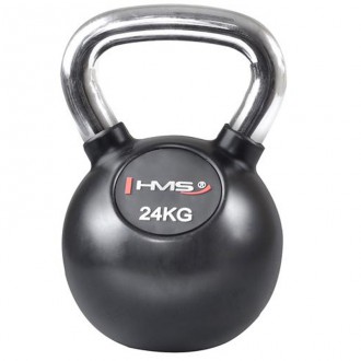 Kettlebell s chromnovou rukojetí HMS 24 kg