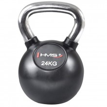 Kettlebell s chromnovou rukojetí HMS 24 kg