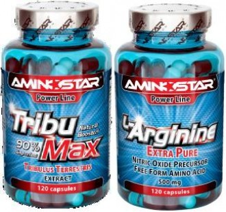 AKCE - Aminostar Tribumax 90% 120cps + L-arginin zdarma