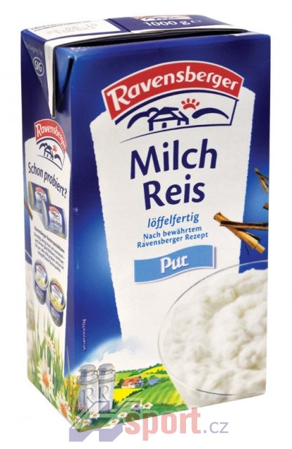 Mléčná rýže Ravensberger 2% natur  1000g  (Tetrapack)