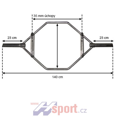 Obouruční osa HEX Arsenal 50/1400