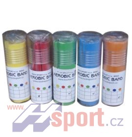 Aerobiková cvičební guma silná "D" - modrá