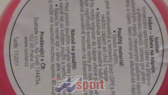 Isostar láhev ForWomen 650ml