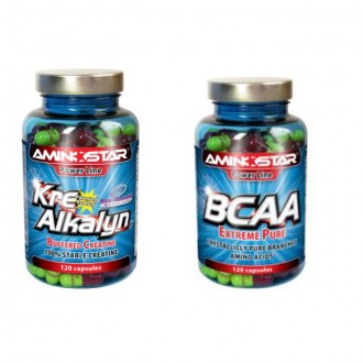 AKCE - Aminostar KRE-ALKALYN 120cps + BCAA 120cps ZDARMA