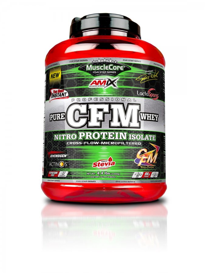 Amix Nutrition MuscleCore CFM Nitro Whey with ActiNOS 1000 g - dvojitá čokoláda