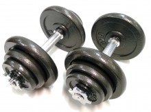 Litinový činkový set 2 x 20 kg