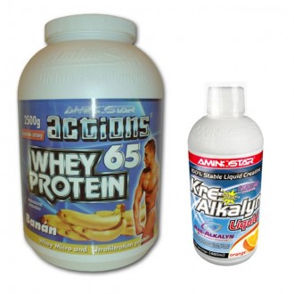 AKCE - WHEY PROTEIN 65 2500g + KRE-ALKALYN 480ml ZDARMA
