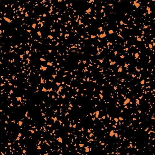 Sportovní podlaha Attack 2 x 1 m - černá/oranžová