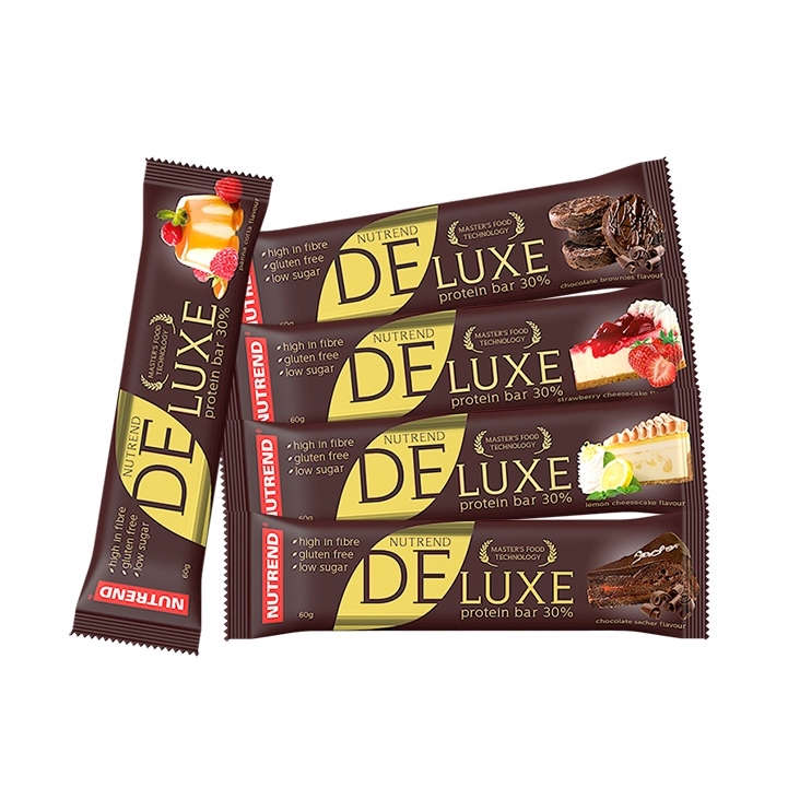 Nutrend Deluxe protein bar 60g - jahodový cheesecake
