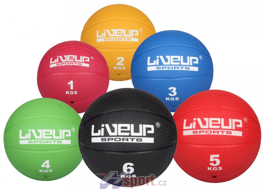 Gumový medicinbal LiveUp 1 kg