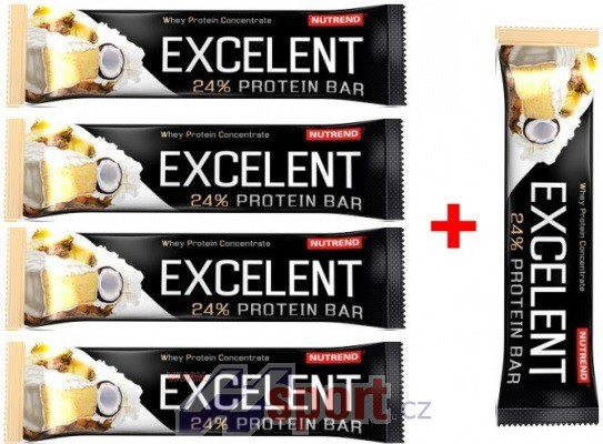 Nutrend Excelent Protein Bar 40 g 4+1 zdarma