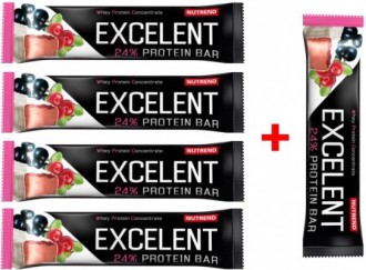 Nutrend Excelent Protein Bar 85 g 4+1 zdarma