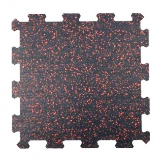 Sportovní podlaha Puzzle 8 mm, 50 x 50 cm - barevný vsyp 40%