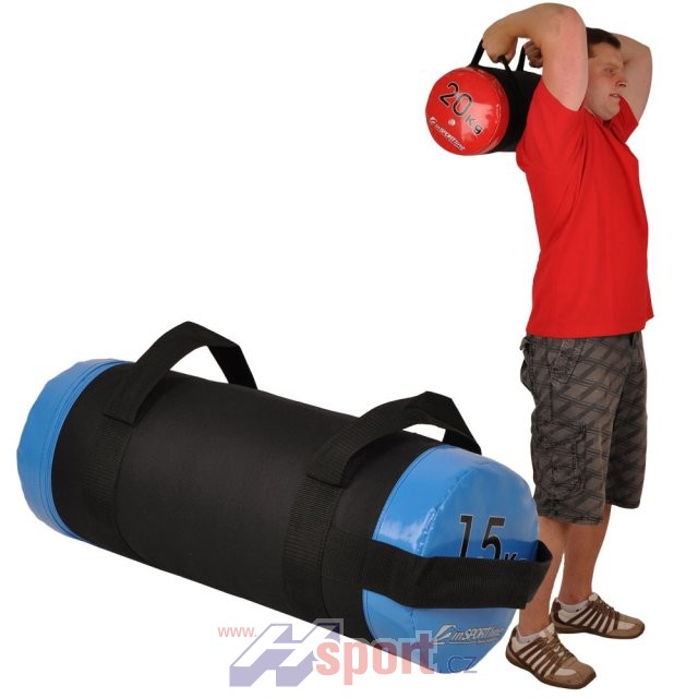 Vak na posilování s úchopy inSPORTline FitBag 15 kg