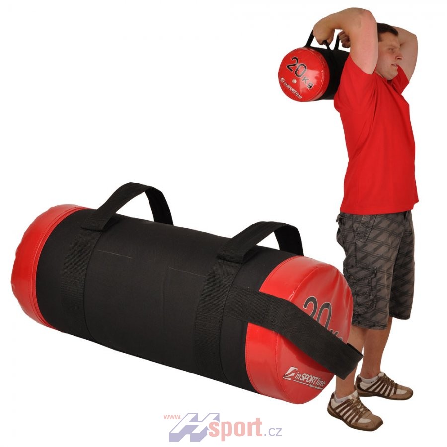 Vak na posilování s úchopy inSPORTline FitBag 20 kg