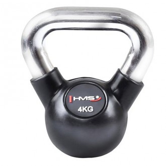 Kettlebell s chromovou rukojetí HMS 4 kg