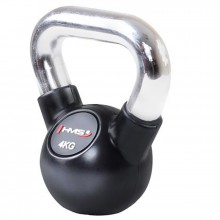 Kettlebell s chromovou rukojetí HMS 4 kg