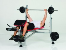 Posilovací lavice HAMMER - BENCH BERMUDA XT + 34kg Power Weight Set