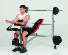 Posilovací lavice HAMMER - BENCH BERMUDA XT + 34kg Power Weight Set