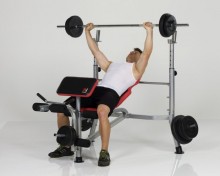 Posilovací lavice HAMMER - BENCH BERMUDA XT + 34kg Power Weight Set