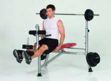 Posilovací lavice HAMMER - BENCH BERMUDA XT + 34kg Power Weight Set