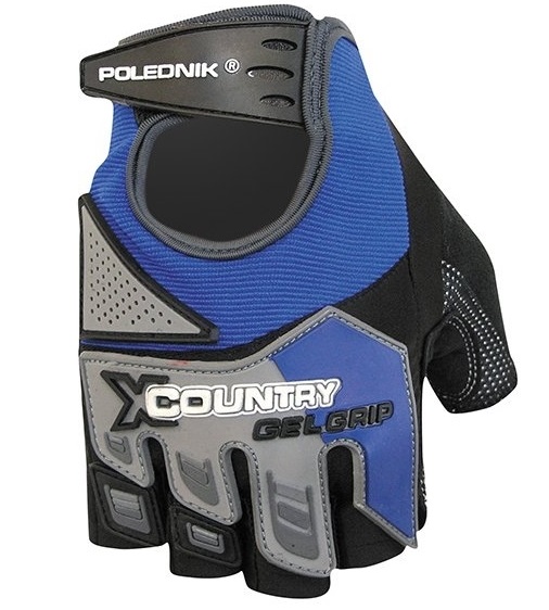 Cyklistické rukavice Polednik X Country 2015 modré - S