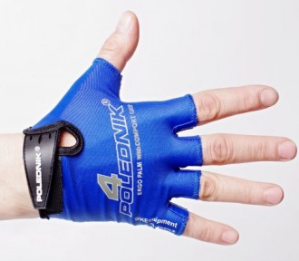 Dětské cyklistické rukavice Polednik F4 modré