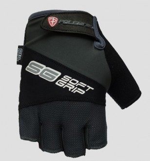 Cyklistické rukavice Polednik SOFT GRIP černé