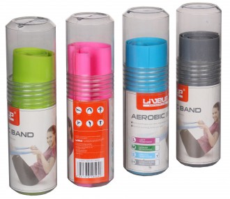 Posilovací guma Liveup Aerobic Band zelená