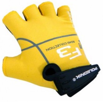 Dětské cyklistické rukavice Polednik F3 žluté