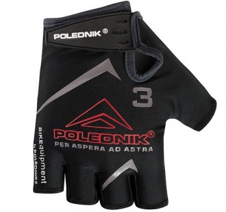 Dětské cyklistické rukavice Polednik F3 černé