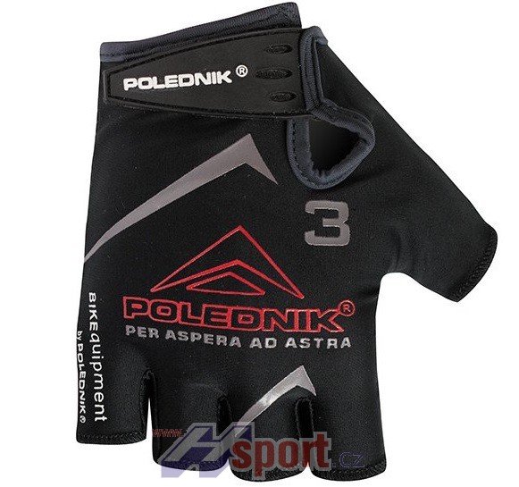 Dětské cyklistické rukavice Polednik F3 černé