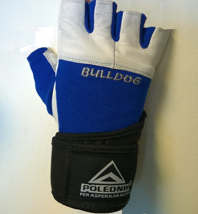 Fitness rukavice Polednik Bulldog modré - S