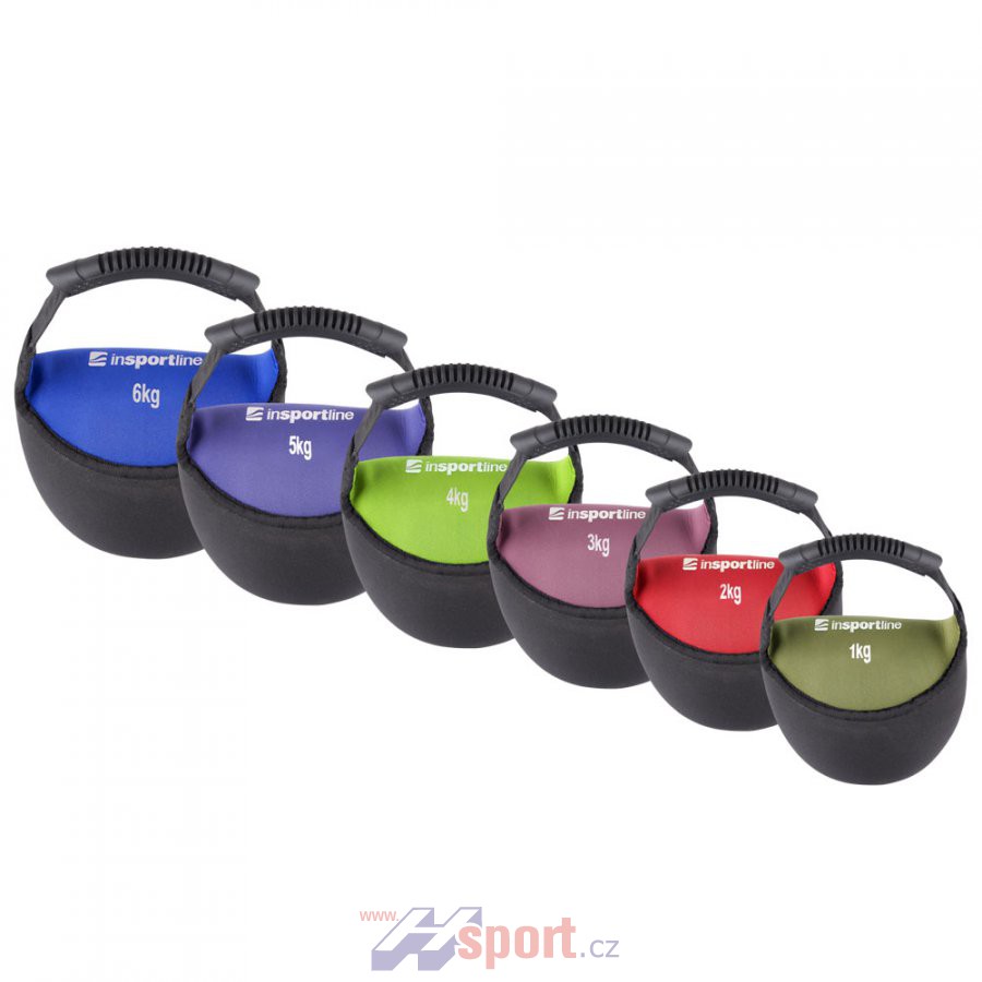 Neoprénová činka Insportline Bell-Bag 6 kg
