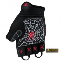 Cyklistické rukavice Polednik Spiderweb černé
