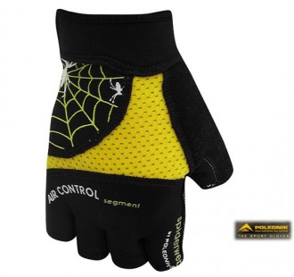 Cyklistické rukavice Polednik Spiderweb žluté