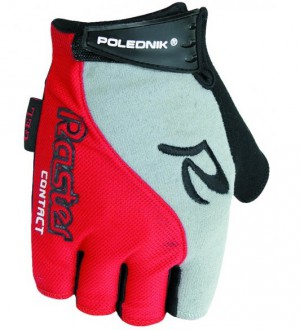Cyklistické rukavice Polednik Raster červené