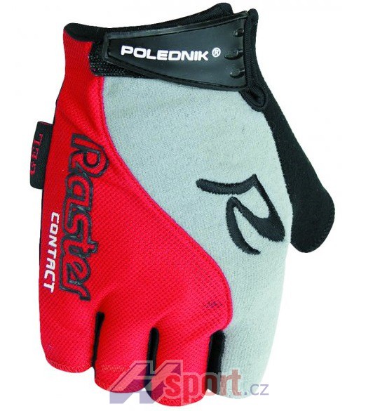 Cyklistické rukavice Polednik Raster červené