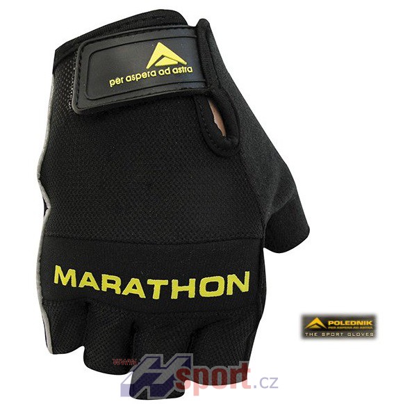 Cyklistické rukavice Polednik Marathon černé