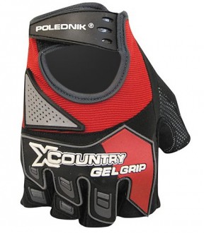 Cyklistické rukavice Polednik X Country 2015 červené