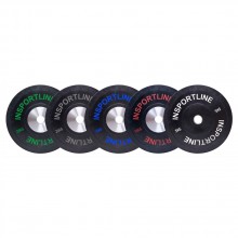 Sada gumových kotoučů Insportline Bumper Plate 2x5-25 kg