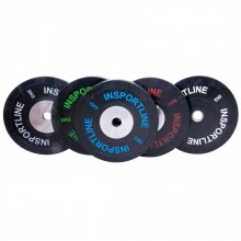 Sada gumových kotoučů Insportline Bumper Plate 2x5-25 kg