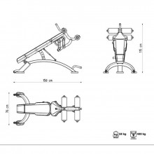 Polohovací lavice Marbo MF-L005