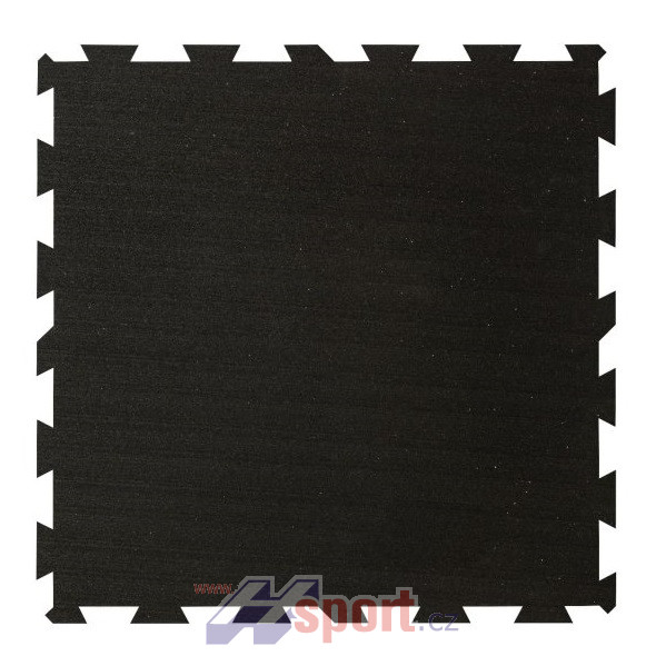 Sportovní podlaha Puzzle 8 mm, 1 x 1 m - černá